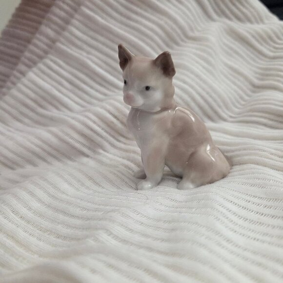 Lladro Miniature Cat Figurine 5308 Glazed Retired 2.25” Antonio Ramos Spain 1985 - Picture 2 of 9